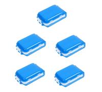 Healvian 5pcs Travel Medicine Organizer Case Compartments for Easy Medication Management Material Portable Design for Trips and Daily Use