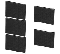 Healvian 5pcs Universal Non-Slip Silicone Clipper Grip Bands with Vibration Dampening Cover Black Medium for Barber Hair Clippers Protection and Heat Resistance