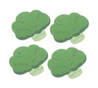 Healvian 5pcs Wood Pulp Bath Sponges Gentle Exfoliating Shower Body Wash Scrubbers for Sensitive Skin Broccoli Shape Back Scrubbers for Home Gym Travel
