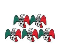 Healvian 5pcs Zinc Alloy Soccer Team Collectible Pins with Secure Closure, Versatile Application for Jackets and Sports Hats, for Soccer Games and Fan Souvenir Events