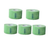 Healvian 5Rolls Disposable Barber Neck Paper Green Hairdressing Collar Strips for Salon and Home Use Allergy Odorless Protective Neckwear Haircut Tools