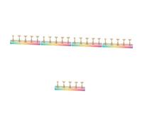 Healvian 5sets Acrylic Nail Practice Display Stand Gradient Base Easy Use Nail Art Holder for Training and Displaying Fingernail Designs for Salon and Home Use