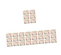 Healvian 5sets Christmas Fake Stickers Waterproof Temporary for Kids Adults Xmas Party 6sheets*5