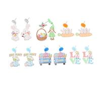 Healvian 6 Pairs Easter Dwarf Earrings Cartoon Ear Decors for Easter Parties Durable Material Fun and Accessories for Daily Wear and Celebrations