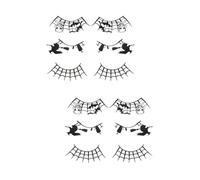 Healvian 6 Pairs Halloween False Eyelashes Exaggerated Makeup Lashes for Parties Cosplay Costume Events Unique Design for Creative Looks