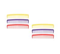 Healvian 6 pcs Giant Funny Comb Prop Oversized Hair Brush for Halloween Costume Carnival Events Themed Gatherings Lightweight Versatile Party Accessory Red Yellow Purple