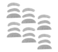 Healvian 6 Sets Grey Fake Beard and Eyebrows Costume Cosplay Set for Men Self Adhesive Old Man Grandpa Facial Props for Halloween Party Stage Performance Carnival and Masquerade Use