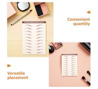 Healvian 6 Sheets Temporary 3d Eyebrow Stickers: Peel Off Eyebrow Decal Self-Adhesive Waterproof Brow Transfers Shaping Brow Tape For Women Makeup