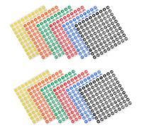 Healvian 60 Sheets Multicolor Stickers with Self-Adhesive Color Coding Dots for Classroom Office File Organization and Inventory Sorting