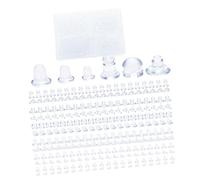 Healvian 600pcs Silicone Earring Backs Replacement Soft Ear Safety Stoppers with Shapes for Studs Screw Flat Earring Finding