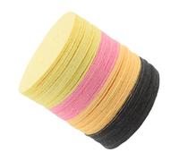 Healvian 60pcs Compressed Natural Wood Pulp Facial Cleansing Sponges for Sensitive Skin Reusable Round Makeup Remover Pads with Gentle Exfoliating Deep Cleansing Friendly Face