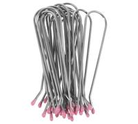 Healvian 60pcs Hot Curler Replacement Clips for Hair Rollers, Metal U-shaped Strong Grip Clamps, Suitable for Home Hairstyling and Salon Use, Secure Curl Types Effectively
