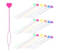 Healvian 60pcs Quick Hair Beader For Loading Beads Braid Stringer Hair Beading Tools Kit Ponytail Maker Styling Tail For Kids Girls Colorful