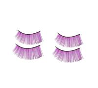 Healvian 6pairs Halloween Eyelashes Beautiful Fake Curly Art Eyelashes Extension for Performance Carnival Makeup