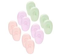 Healvian 6pairs Reusable Silicone Ear Protectors for Hair Dye Coloring Shampoo Soft Hairdressing Ear Caps for Salon Use