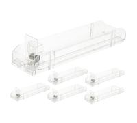 Healvian 6pcs Automatic Cigarette Display Holder Transparent Store Shelf Organizer for Retail Compact Design for Optimizing Store Layout Durable and Space Saving
