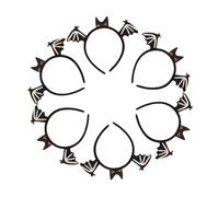 Healvian 6pcs Bat Headband Halloween Hairband Lightweight Soft Material Spooky Costume Accessory for Women Party Photo Prop