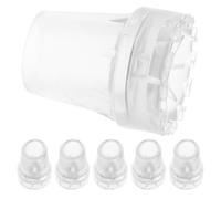 Healvian 6pcs Cane Tips Replacement Rubber Foot Pads for Walking Stick Cane Ends Non-Slip Outdoor Travel Ferrules for Seniors