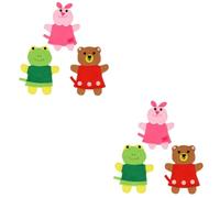Healvian 6pcs Cartoon Animal Bath Scrubber Gloves for Boys and Girls Boy Girl Shower Brush Sponge Mitts for Gentle Cleaning Fun Bath Shower