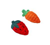 Healvian 6pcs Cute Fruit Design Hair Clips for Girls Stylish Hair Bobby Strawberry Carrot Watermelon Avocado Sunflower for Elegant Dress-ups