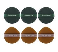Healvian 6pcs Dual-sided Soft Cosmetic Powder Puff for Loose Powder Body Mineral Makeup Lightweight Breathable Makeup Puff Cushion for Daily Care and Use