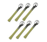 Healvian 6pcs Durable Metal Eye Cream Applicators Eye Massaging Rods for Dark Circles Puffiness Relief Compact Skin Care Tools for Moisturizers and Lotions Portable Beauty Device