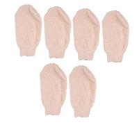 Healvian 6pcs Exfoliating Bath Gloves for Body Massage and Scrubbing Plant Bathing Mitts for Skin Care for and Shower Use