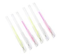 Healvian 6pcs Eyebrow Mapping Pens Multi-color Marking Pens for Brow Positioning and Practice with White, Pink, Fluorescent Green Suitable for Makeup Beginners and Professionals