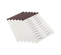 Healvian 6pcs Eyebrow Stickers Realistic Makeup Brow Tattoo Sticker Natural Full Eyebrows Easy Apply Lasting Brow Decals for Women Quick Face Shaping Cosmetic Accessory