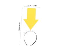 Healvian 6pcs Funny Arrow Headbands Lightweight Hair Accessories for Parties Festivals Cosplay Live Streaming Unique Arrow Shape Eye-catching Design in Red Yellow Blue
