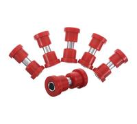 Healvian 6pcs Golf Cart Bushing Spring Bushing Car Shackle Bushing Kit Spring Golf Cart Shock Kit Leaf Sleeve Washer Red