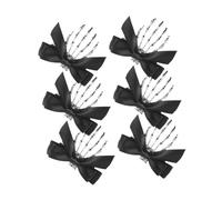 Healvian 6pcs Halloween Skull Hand Hair Clip Claw Clip Bow Gothic Bone Devil Claw Hair Slides for Parties Cosplay Hairpins Cute Goth Hairpin