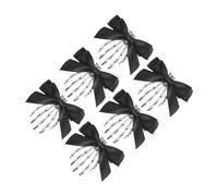 Healvian 6pcs Halloween Skull Hand Hair Clips with Elegant Bowknot Gothic Devil Claw Hair Slides for Women and Secure Fit Skeleton Hairpins for Cosplay Parties and Spooky Costume Styling