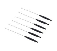 Healvian 6Pcs Hearing Aid Cleaning Brushes with Magnetized Handle Nylon Brush and Vent Rod Ergonomic Long Cleaning Tool for Hearing Amplifier Maintenance and Earwax Removal