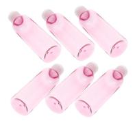 Healvian 6PCS Leakproof Travel Squeeze Bottles Portable Toiletries Dispenser for Lotion Shampoo Cream Gel with Transparent Flip Caps Refillable and Label-friendly