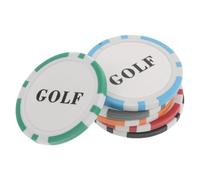 Healvian 6pcs Lightweight Poker Chip Style Golf Ball Position Markers Made of Sturdy Abs Plastic with Iron Core, Stylish and Cool Game Improvement Accessories for Men on Golf Courses