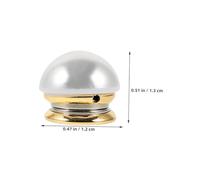 Healvian 6pcs Magnetic Pearl Brooch Pins Safety Clips for Shirts Hijabs Sweaters Stylish Faux Pearl Decoration No-snag Clothing Fixers Portable Anti-exposure Accessories