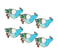 Healvian 6pcs Metal Dove Brooch Pins for Women, Elegant Classic Bird Lapel Pins with Secure Attachment, Clothing Embellishments for Gifting or Formal Event Accessories