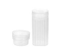 Healvian 6pcs Plastic Lab Staining Jars with Lid for Microscope Slides High Transparency Coplin Slide Staining Tank Sturdy Laboratory Glassware for Biological and Medical Experiments
