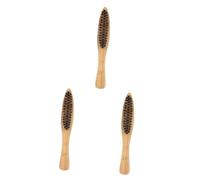 Healvian 6pcs Portable Beard Brush Handle for Men for Styling and Grooming Facial Hair for Beard Oil Application and Travel