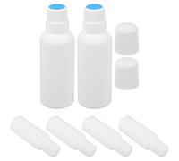 Healvian 6pcs Refillable 100ml Small Liquid Sponge Head Applicator Bottles with Plastic Sponge Tips, Lightweight and Sl esign for Travel and Liniments, for Friends Who to Travel