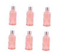 Healvian 6pcs Refillable Perfume Dropper Bottles Rose Gold Travel-friendly Design Convenient for Essential Oils Fragrance Storage and Projects