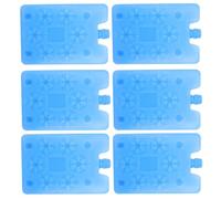 Healvian 6pcs Reusable Ice Packs for Food Preservation and Camping, Blue Pe Material Rapid Cooling Feature, for Cool Boxes and Outdoor Use