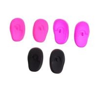 Healvian 6pcs Silicone Hair Dye Ear Protectors for Personal and Professional Use Protective Ear Covers during Bathing and Beauty Treatments Assorted Colours Random Color