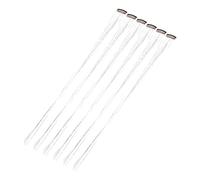 Healvian 6pcs Silver Hair Tinsel Extensions Sparkling Hair Glitter Strands for Women Easy to Cut and Style