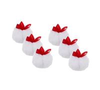 Healvian 6pcs Soft Fluffy Makeup Applicators for Loose Powder Ball Shape Face Pads for Gentle Skin Care Portable for Travel and Everyday Use