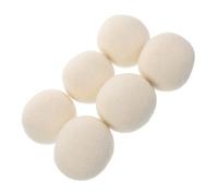 Healvian 6pcs Static Wool Ball Laundry Reusable Dryer Ball Natural Fabric Softener and Static Reducer for Gentle Drying and Lint Reducing in Laundry Dryer