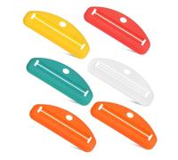 Healvian 6pcs Toothpaste Tube Squeezer Toothpaste Roller Clips Easy Squeeze Tool for Face Wash Sauce Hand Cream Tubes Bathroom Accessory for Adults