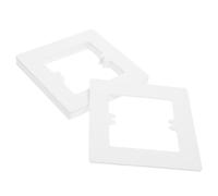 Healvian 6pcs White Antiflaming PC Light Switch Cover Wall Plates with Resistant to Fading and Grease, Simple Design for Home and Commercial Decorative Wall Devices