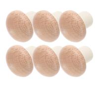 Healvian 6pcs Wooden Wine Bottle Corks Replacement Stoppers for Wine and Beer Bottles Decorative and Easy to Use with Silicone Seal for Secure Closure